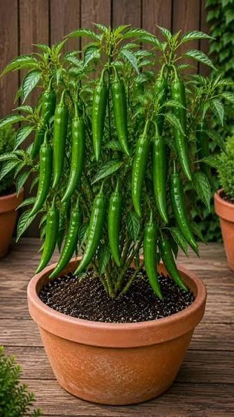 how to grow chillies in pots at home in India